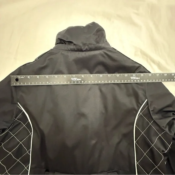 Lecaf Women’s Snowboard Jacket Small 95 Black Purple Quilted Insulated Ski Coat - Picture 9 of 17